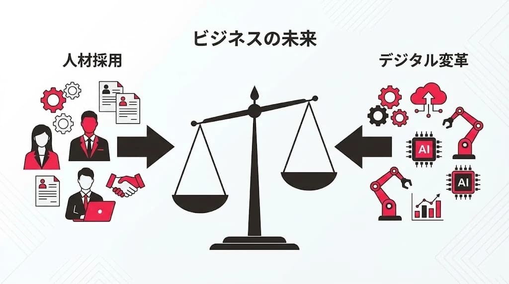 採用代行（RPO）とDX支援、中小企業の人手不足解決にコスパが良いのはどっち？