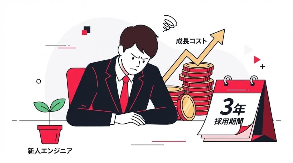 「未経験エンジニア」を育てる余裕、御社にありますか？教育コストの真実