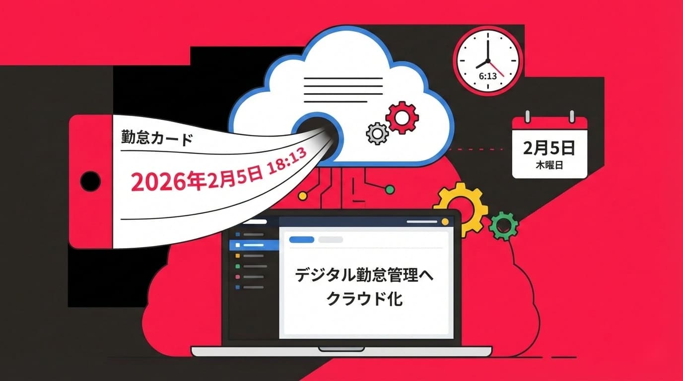 勤怠管理がまだタイムカード？クラウド化で給与計算を3日から30分にする方法