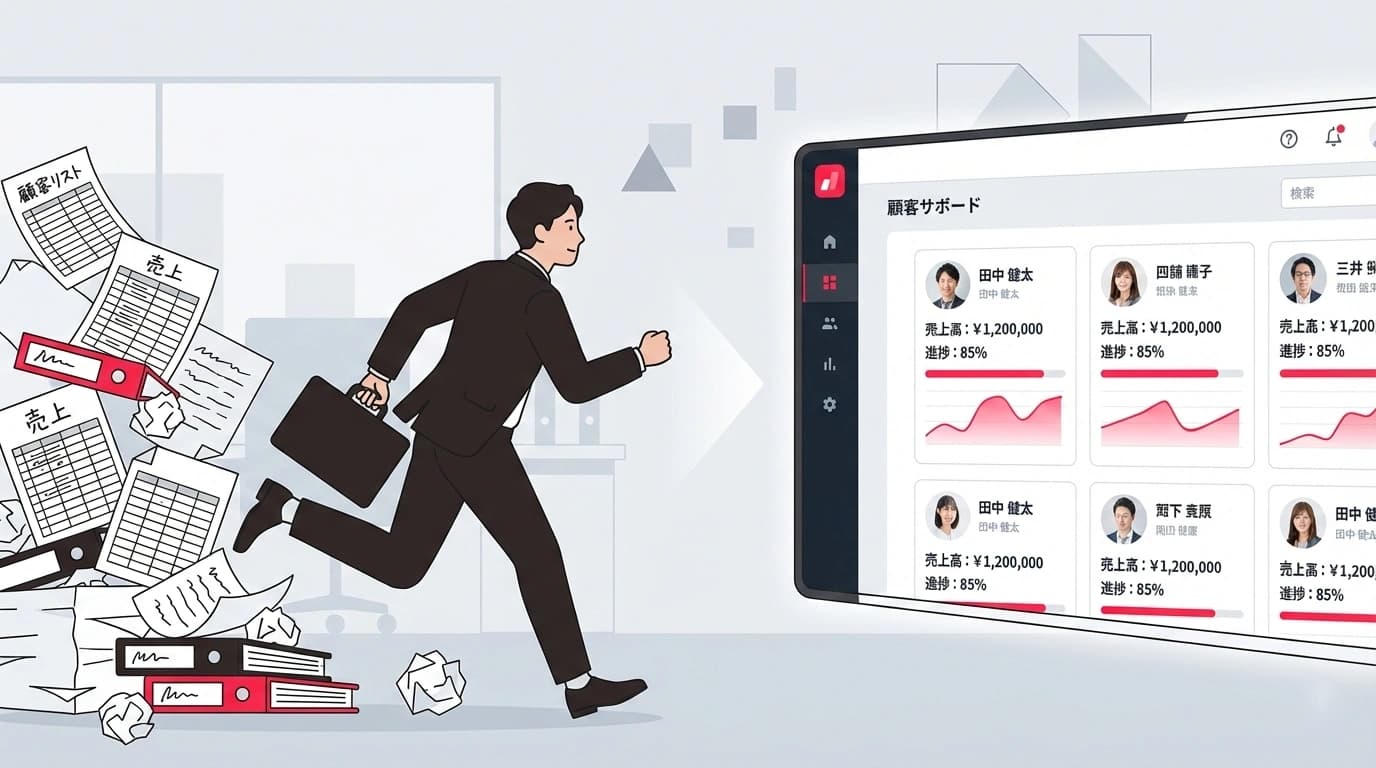 脱エクセル！kintone（キントーン）で顧客管理をアプリ化する3ステップ