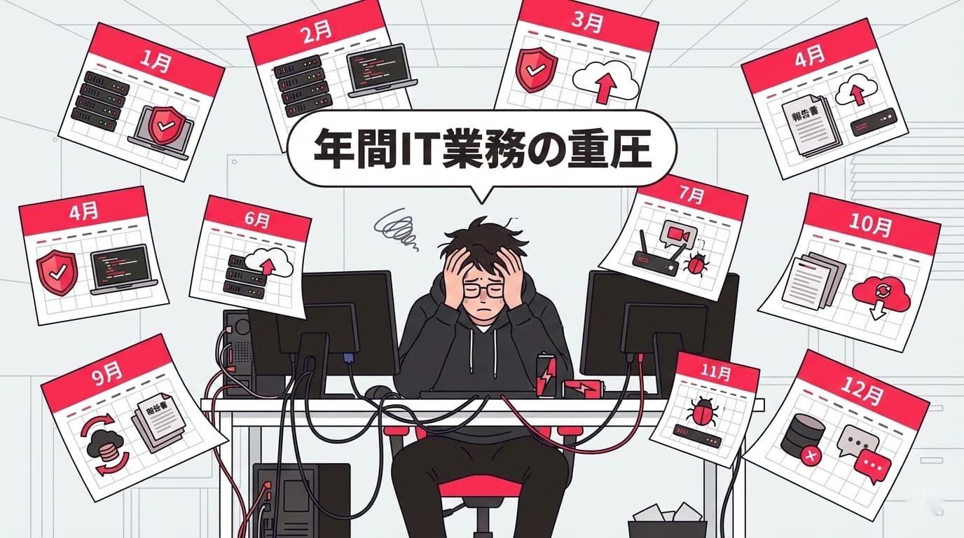 ひとり情シスの年間業務カレンダー｜これだけのタスクを1人でやっている現実