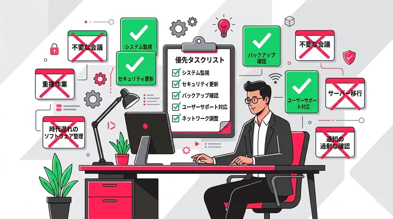 ひとり情シスが「やらなくていい仕事」を切り分けるチェックリスト20項目