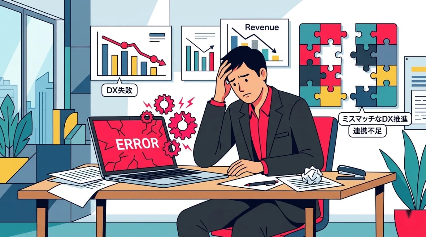 DX支援を依頼して「失敗した」と感じる企業の共通点3つ