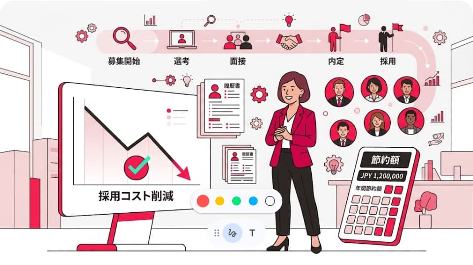 採用代行で中小企業が採用コストを40%削減した事例｜属人化・退職リスク対策