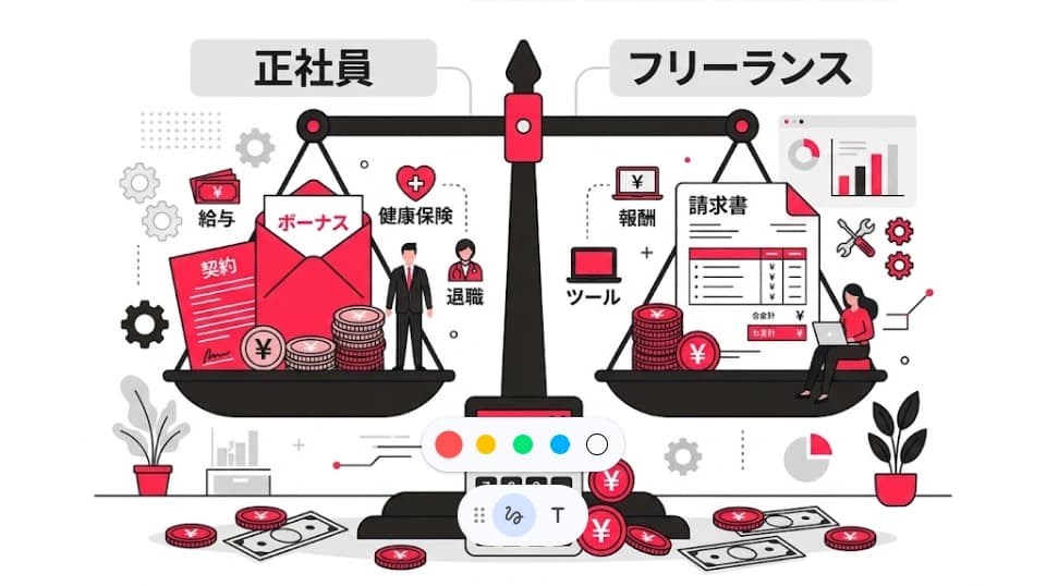 業務委託にボーナスは不要？正社員との年間コスト差を試算してみた