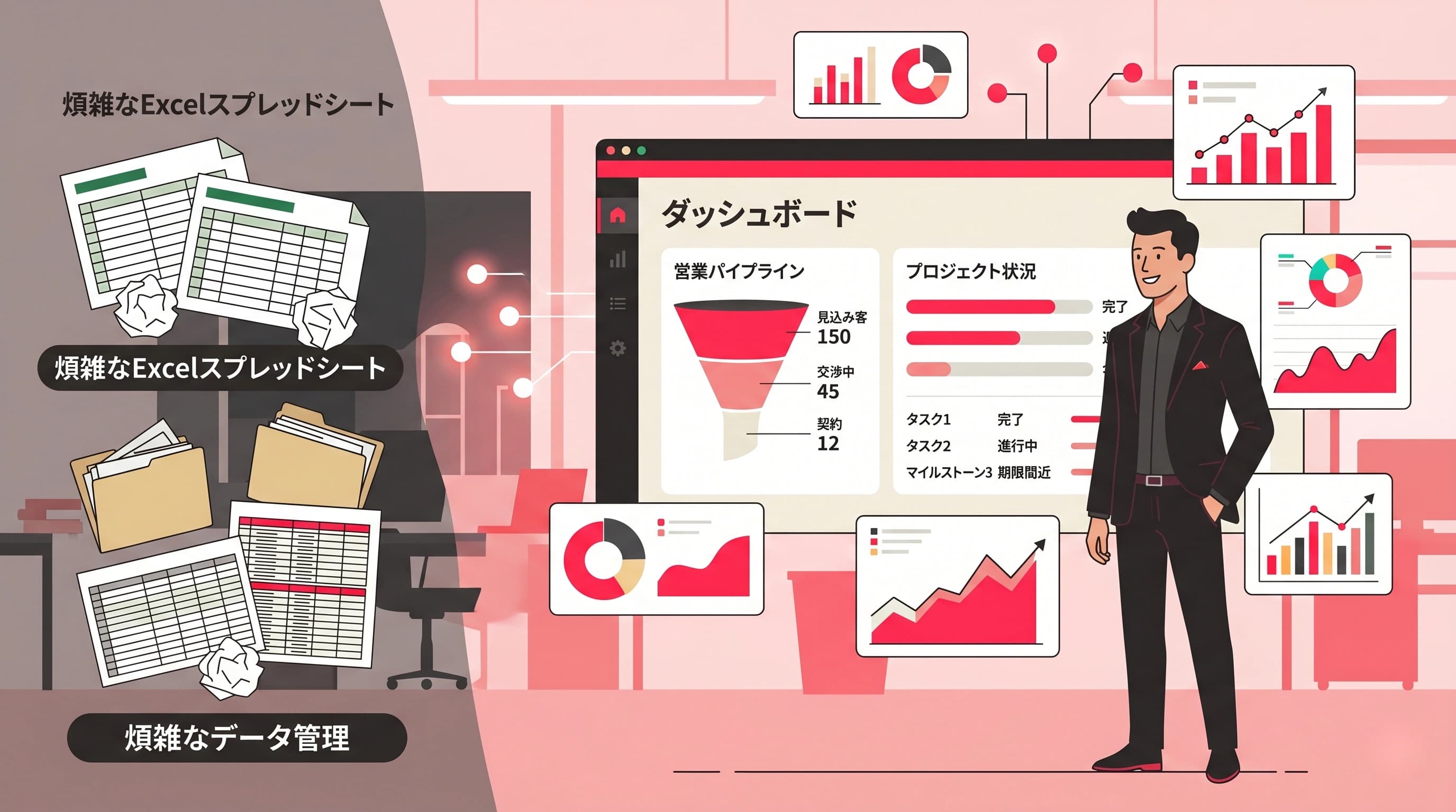 案件管理ツールおすすめ5選｜エクセル管理を卒業して売上を見える化