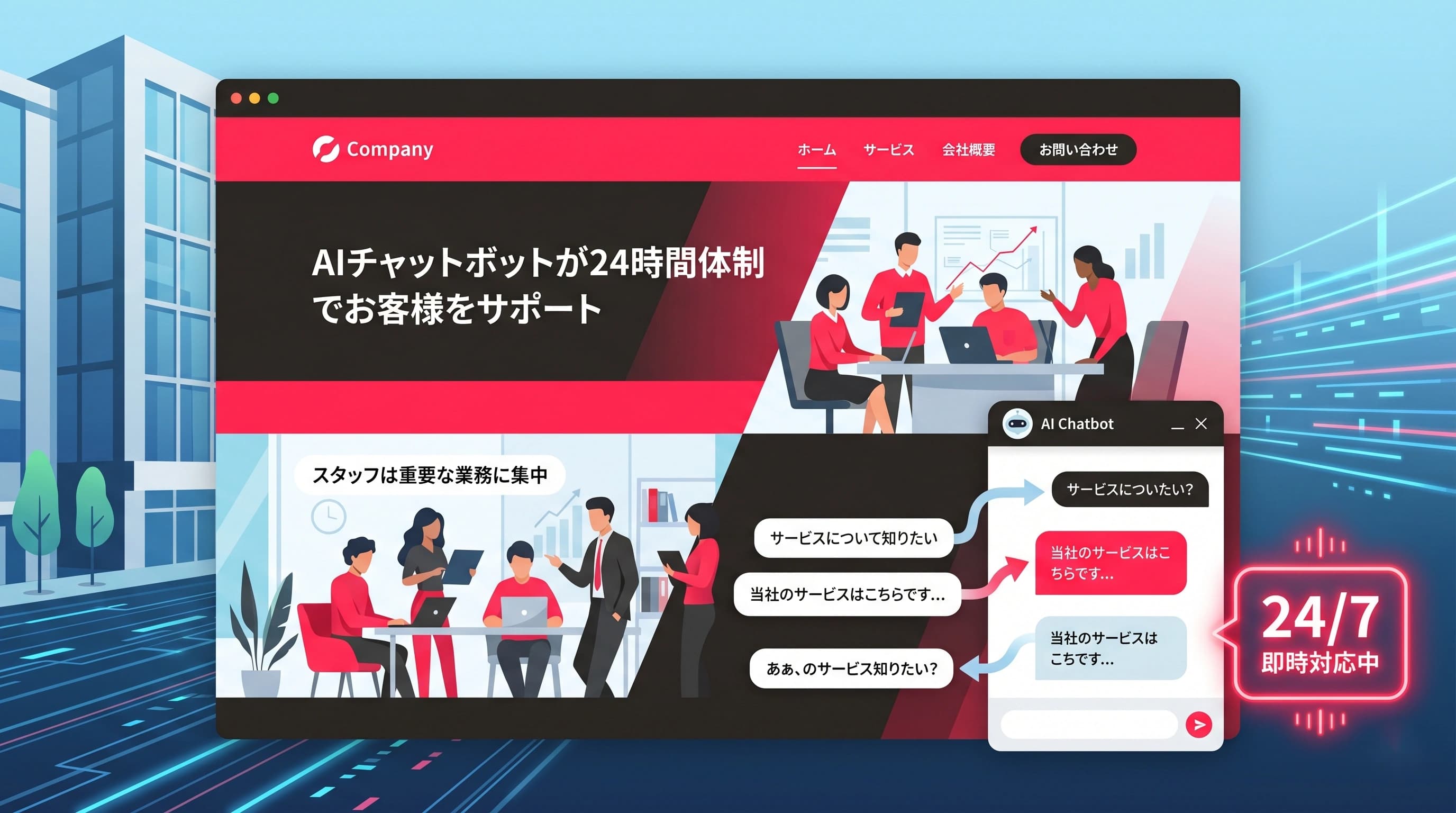 AIチャットボットを自社サイトに導入して問い合わせ対応を自動化する方法