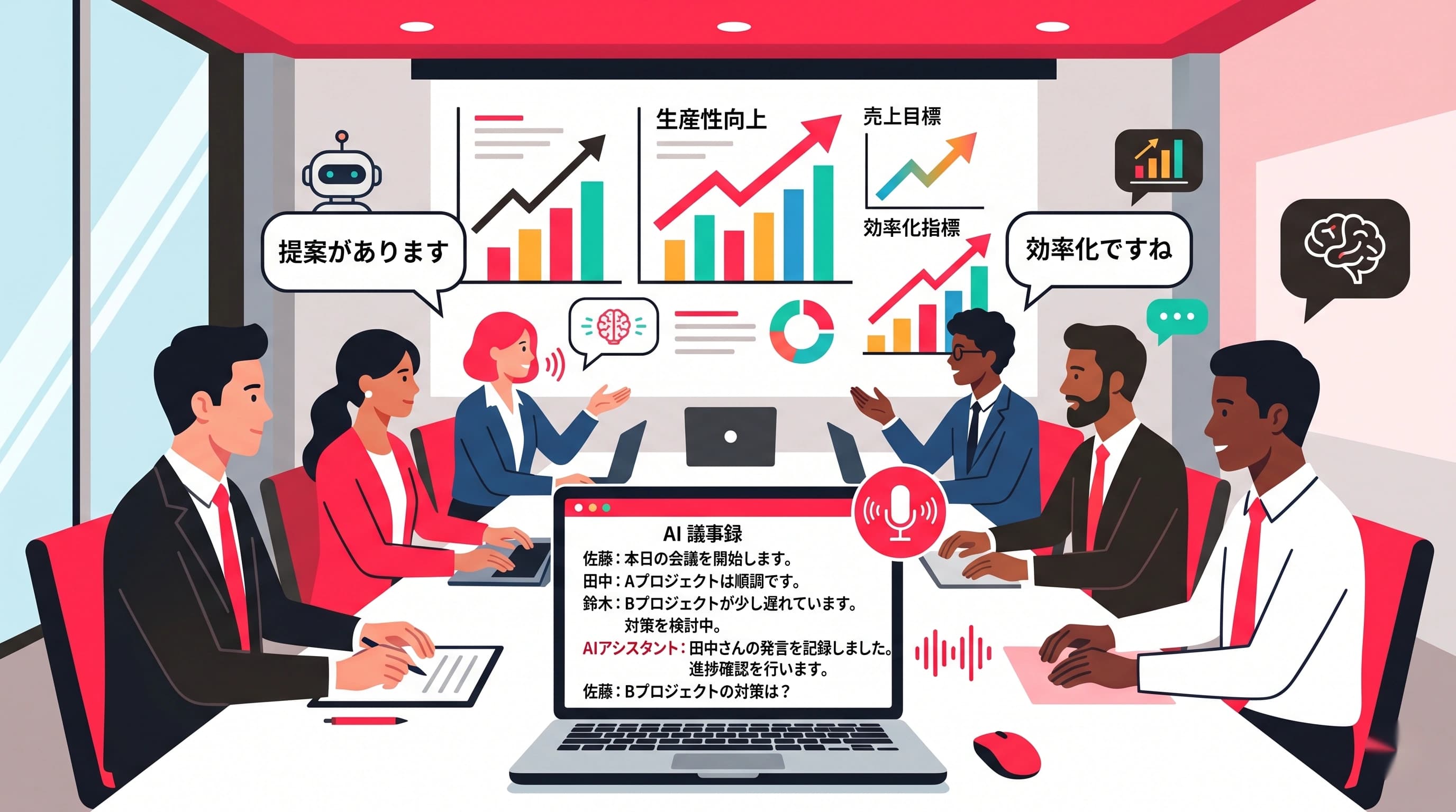 議事録の自動作成からはじめるAI活用｜会議の生産性を3倍にする