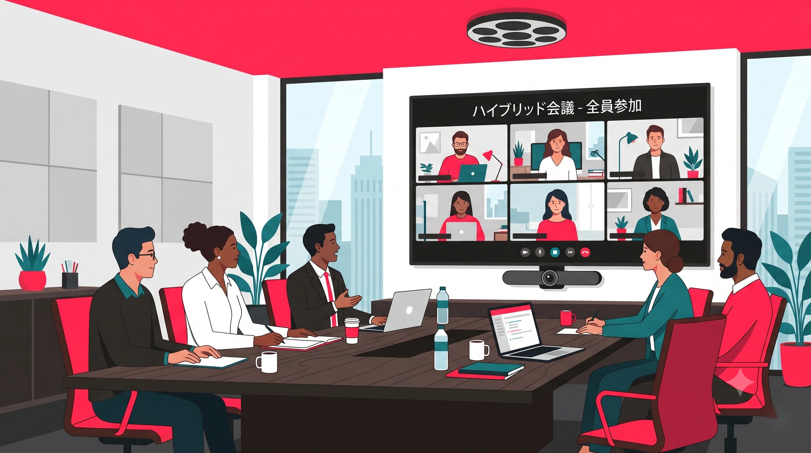 ハイブリッドワーク時代のオフィスIT環境｜会議室のAV機器は何を選ぶ？
