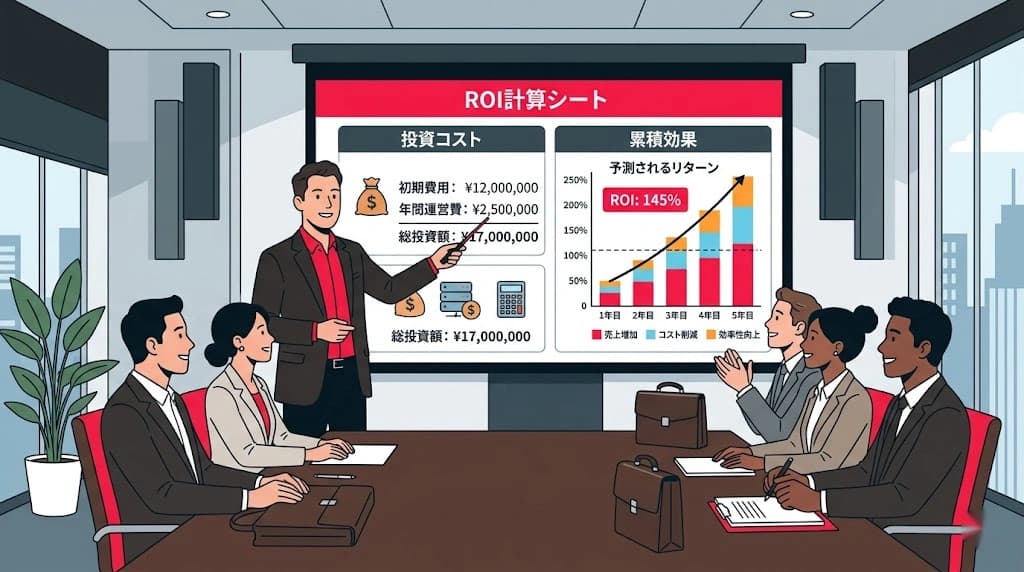 IT投資のROIを社内で説明するための計算テンプレート