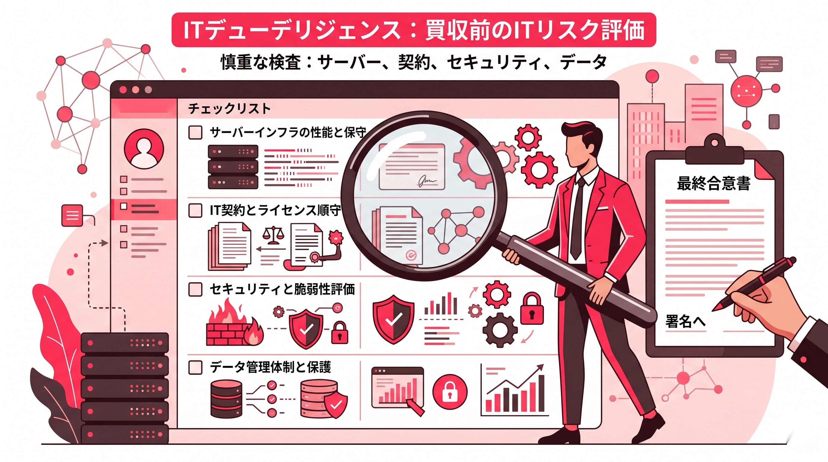 M&A時のIT統合（PMI）で失敗しないために、買収前に確認すべきITデューデリジェンス