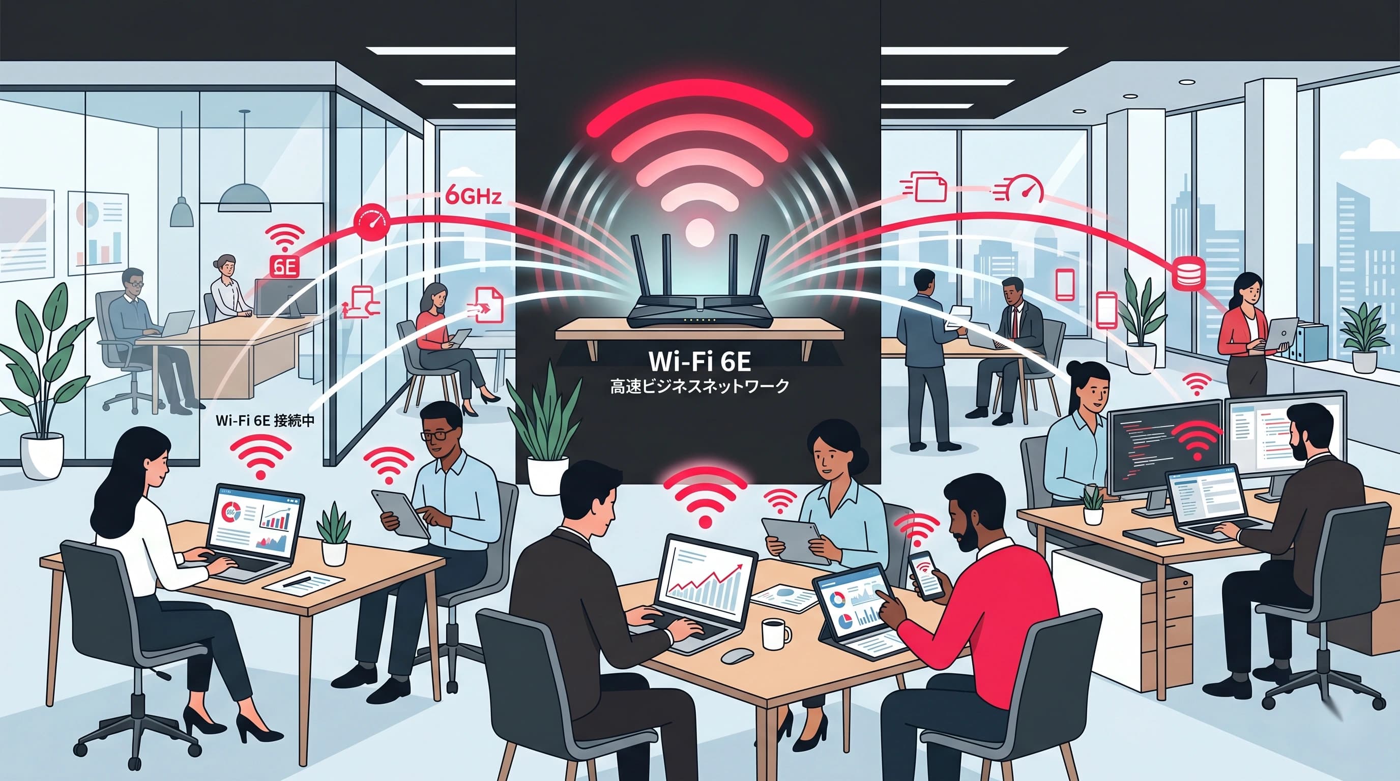 Wi-Fi 6E対応ルーターは中小企業に必要？オフィスの無線LAN見直しガイド