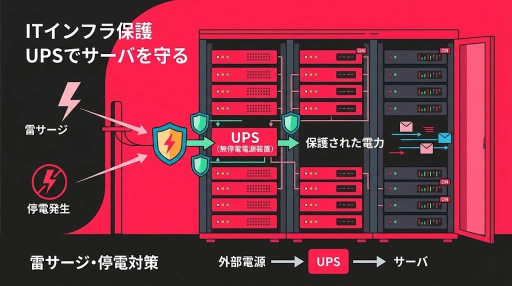 UPS（無停電電源装置）は必要？停電でサーバーが壊れる前に読む記事